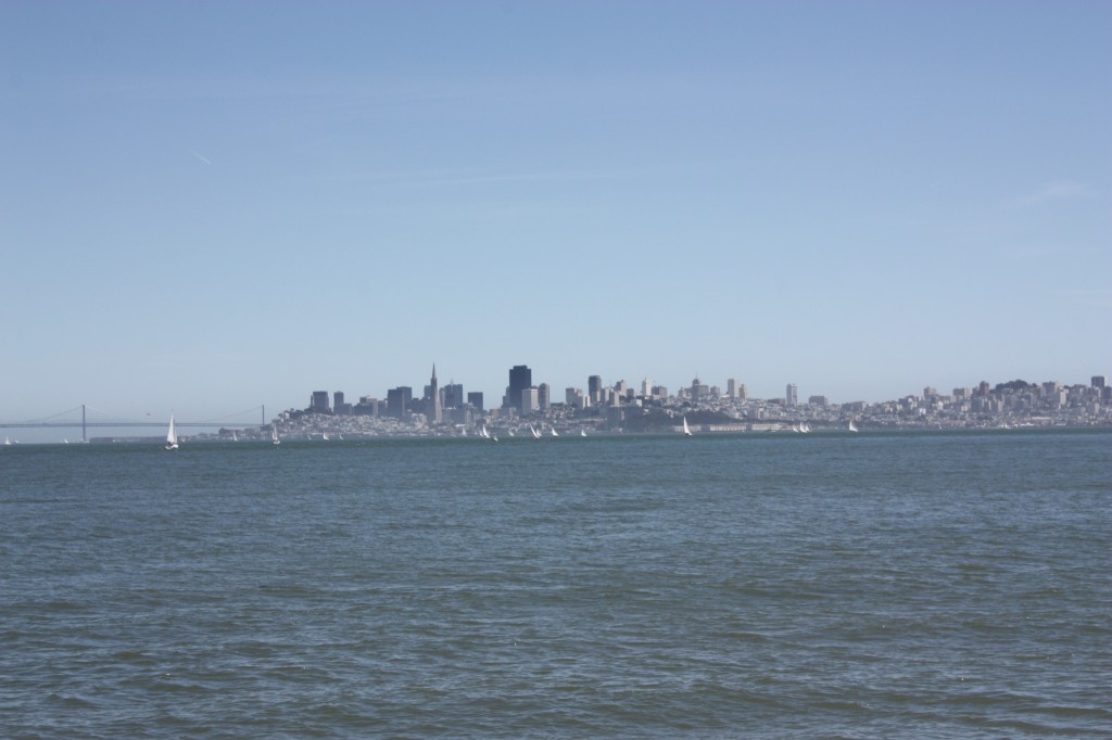 The view of San Francisco from Sausalito.