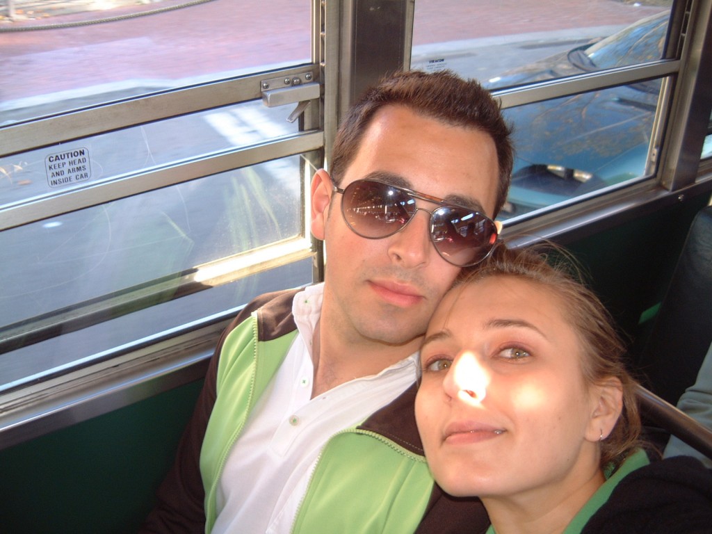 2005: with my boyfriend. 