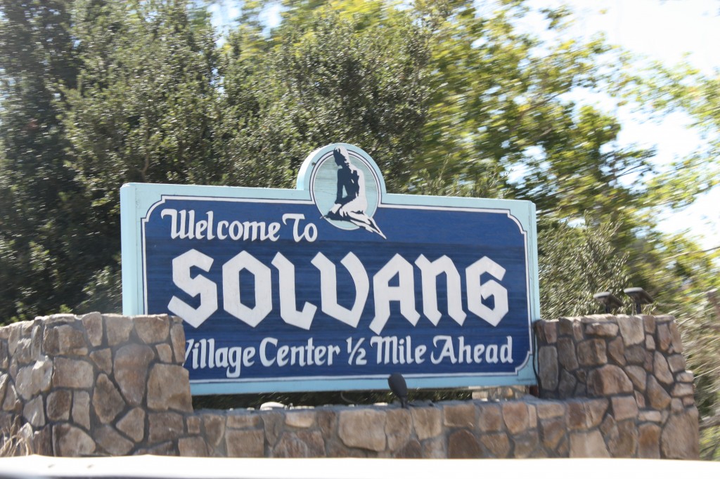 The name "Solvang" means "sunny fields" in Danish. Mmmm ... Danish. 